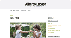 Desktop Screenshot of albertolacasa.es